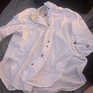 white button up